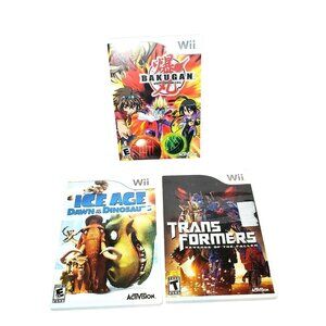 Activision 3-Game Bundle for Wii: Ice Age Dawn of the Dino, Transformers Revenge